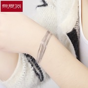New year sweet female Korean 925 Silver snake chain bracelets of bone jewelry simple birthday hypoallergenic fashion