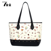 Princess 2015 new wave fashion handbags, Japan and Korea in winter large shoulder bag casual tote bags women bags