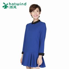 Spring and spring women's Japanese sweet ladies pleated slim studded toe dress 19H4708