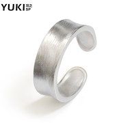 YUKI men''s open Adjustable ring 925 Silver ring Korean Scrubs accessories girls handmade silver rings