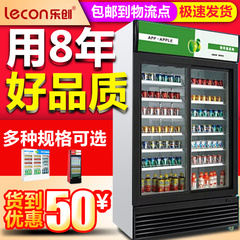乐创冷藏饮料展示柜冰箱立式冰柜蔬菜水果保鲜柜商用双门冷冻柜