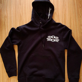 滑板大牌 independent 连帽卫衣 帽衫indy 滑板衣服 黑色 正品