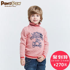 Pawinpaw宝英宝韩国小熊童装2016年冬季款男童拼色厚款羽绒服
