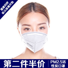 PM2.5一次性活性炭口罩男女透气防尘防雾霾防尾气三只成人装