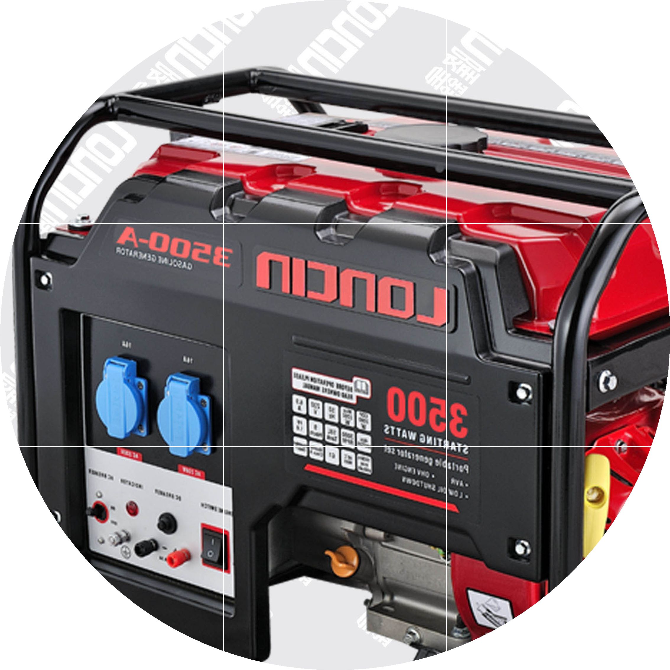 隆鑫手电启动汽油3kw3000w小型家用汽油发电机