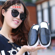 Tilly ventilation holes pierced in baotou, cool feet in summer 2015 leather thick sponge cake at the end of the end of pregnant mother and leisure sandals