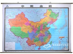年末狂欢 2016中国地图挂图2米X1.5米 超大 高清防水覆膜 赠小红旗贴 大气 办公室会议室专用   正版