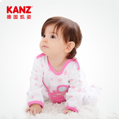 婴儿衣服秋季新生儿哈衣连体衣纯棉长袖0-3个月男女宝宝睡衣薄款