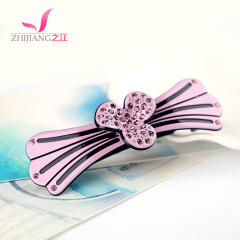 Female head hair Han Shi Jiang hairpin rhinestone jewelry clip bow hair clip spring clip pony tail clip hair