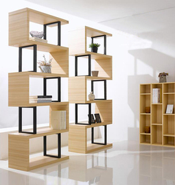 简易书架置物架现代简约隔断柜书柜自由组合落地储物架产品展示架