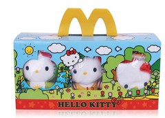 包邮正品2012麦当劳圣诞礼物童话Hello Kitty凯蒂猫玩具公仔玩偶