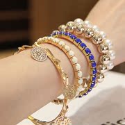 Retro multi-storey fashion makeup Korean fashion Court wind Korea Korean jewelry Bangle Bracelet bag-mail new