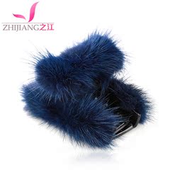 Zhijiang hairpin clip Korea hair catch clip medium size plush make clip top clip head Japan and Korea ponytail clip headgear