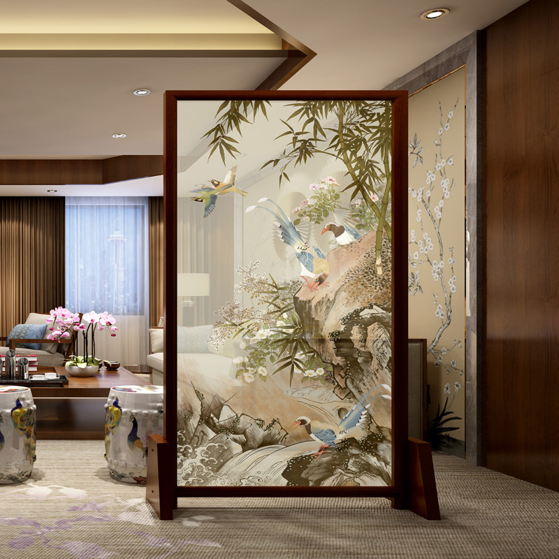 中式屏风实木座屏插屏隔断定制客厅办公餐厅酒店茶楼屏风半透折屏在类目 住宅家具, 屏风/花窗, 座屏中 - 来自Buy2taobao.com提供专业的淘宝代购服务