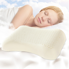 馨丝蓝泰国乳胶枕头 记忆枕颈椎枕 成人睡眠枕天然橡胶枕保健枕头