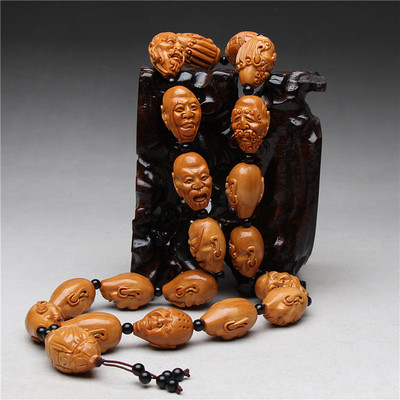 【十八罗汉】核雕高级工艺师谢才元典藏珍品