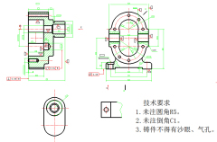 泵体的工艺规程/铣下端面/铣左端面夹具设计