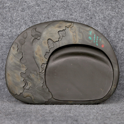 江宝忠 《清趣》 星子坑淡晕歙砚 安徽省工艺美术大师