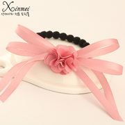 Xin Mei small roses Butterfly first decorated Korean looped rope band jewelry flower hair band Korean version