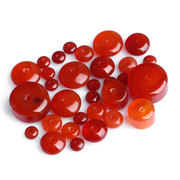 DIY handmade old persimmon red and pretty red natural red agate beads bead barrel bead Bodhi accessory spacer