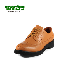 He Chenghang and 2015 yinglunbuluoke carved Lady flashes pointed Oxford Shoes women shoes 0820116