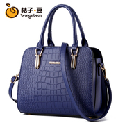 Orange. Ms bean new crocodile pattern bag 2015 winter fashion handbags Crossbody trend bags