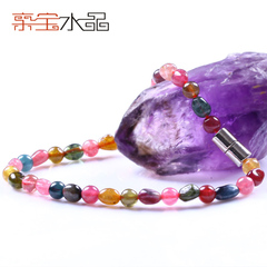 Bao Crystal candy irregular tourmaline bracelet women''s fashion bracelets simple tourmaline ore grinding