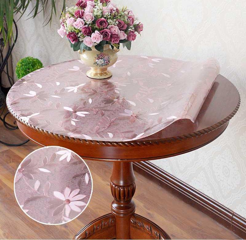 玻璃圆桌面保护垫图片