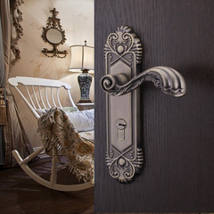 凯斯曼 欧式室内门锁卧室房门锁执手把手机械锁具 纯铜锁芯