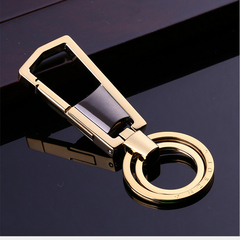 JOBON中邦汽车钥匙扣高档男士不锈钢金属情侣腰式扣挂件创意礼品