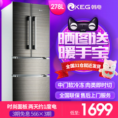 KEG/韩电 BCD-278DCL4双开门电冰箱多门家用电冰箱对开冰箱双开门