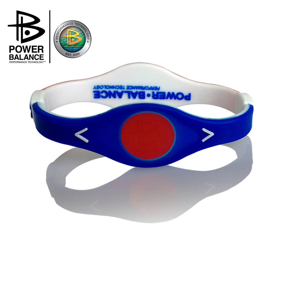 power balance 霸能 能量平衡公司 手环 比赛日手环 橘蓝双色手环