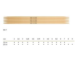 德国Addi原装进口501-7-20CM双头竹针五支装毛衣袜子手套编织工具