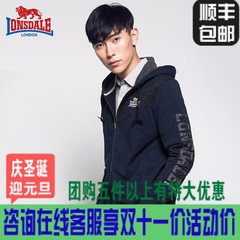 LONSDALE/龙狮戴尔正品男士长袖卫衣外套2015秋季新品115326122