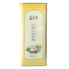 完美牌压榨山茶籽油 1.6L/罐