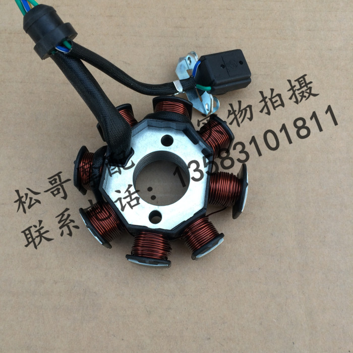 比亞喬CB133磁電機定子 發動機線圈 12V8級定子 全波直流 4插兩孔在類目 摩托車/裝備/配件, 其他摩托車用品中 - 來自Buy2taobao.com提供專業的淘寶代購服務
