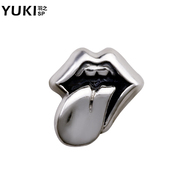 YUKI jewelry single earrings 925 Silver men''s Korean version of the tongue Thai silver fashion male ear Jewelry Gifts