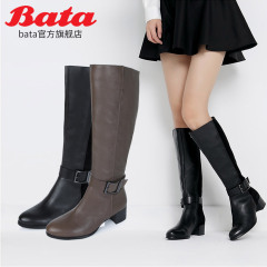 Bata/拔佳冬季专柜同款小牛皮女靴AF780DG5