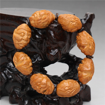 名家核雕精品苏工橄榄核雕 史小军【钟馗】1.9cm