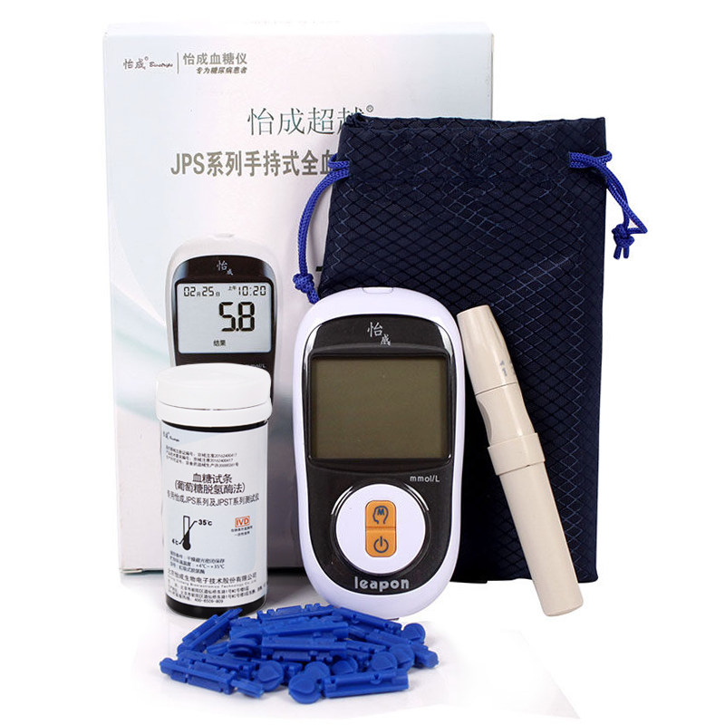 怡成血糖仪 家用血糖测试仪 超越jps-5型血糖仪血糖试纸tl