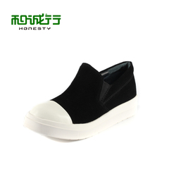 He Chenghang and 2015 tide head platform Ms Lok Fu shoes nubuck leather casual shoe women 0760025