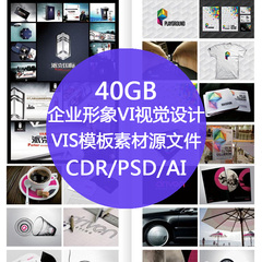 舞墨堂 企业形象视觉设计模板素材VI房地产酒店PSD CDR AI源文件