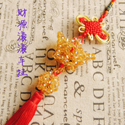 Fortune Crystal car pendants hung lucky transit Chinese ornaments handmade beaded jewelry DIY kits