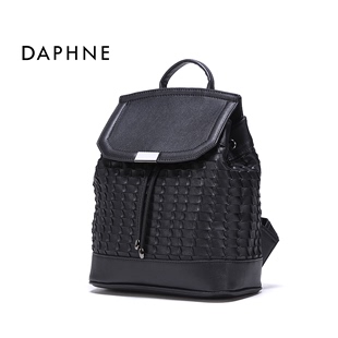 普拉達雙肩包包 Daphne 達芙妮冬休閑磁扣簡約雙肩包 潮流編織紋便攜手提女包 包包