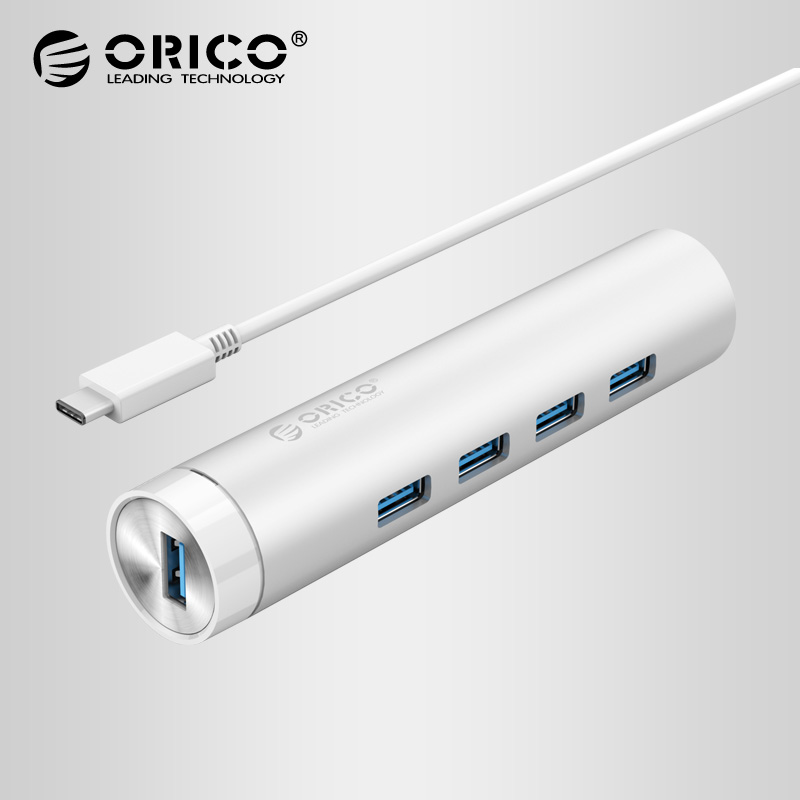 ORICO macbook分线器Type-c扩展USB3.0高速hub转RJ45千兆以太网口