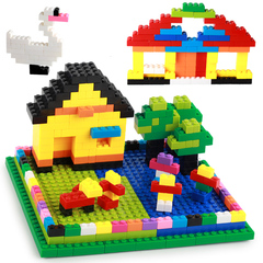 塑料小颗粒积木散装益智拼装组装拼插儿童玩具3-6-7周岁兼容乐高