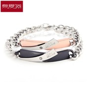 New year together to old lovers bracelet Korean jewelry stylish creative titanium steel men and women gifts