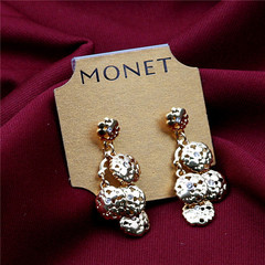 Earrings women Jewelry 法国大牌MONET原单耳环女时尚夸张耳钉