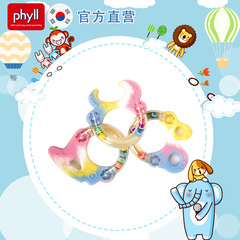 韩国phyll必尔宝宝牙胶硅胶字母咬胶安抚玩具磨牙棒婴幼儿咬咬乐