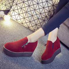 Hero to goat shoes women fall 2015 new thick-soled shoes in the Korean version of high casual shoes fashion high heels